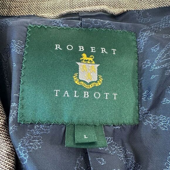 Robert Talbott Brown Linen Three Buttton Summer Blazer Sport Coat, L - Picture 6 of 11